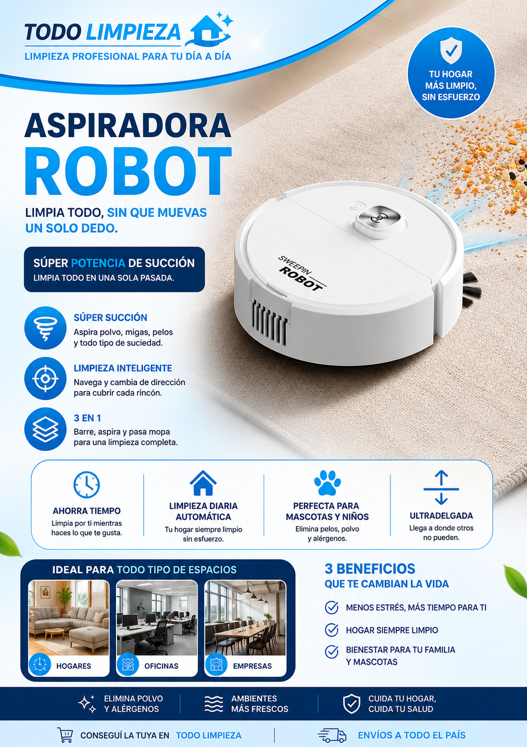 Aspiradora Robot Inteligente