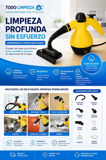Maquina Limpiadora a Vapor