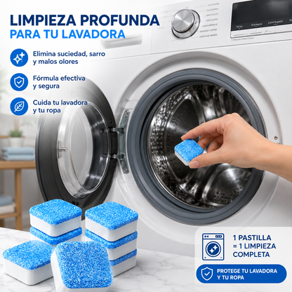 Pack 12, Pastillas Limpieza De Lavadora
