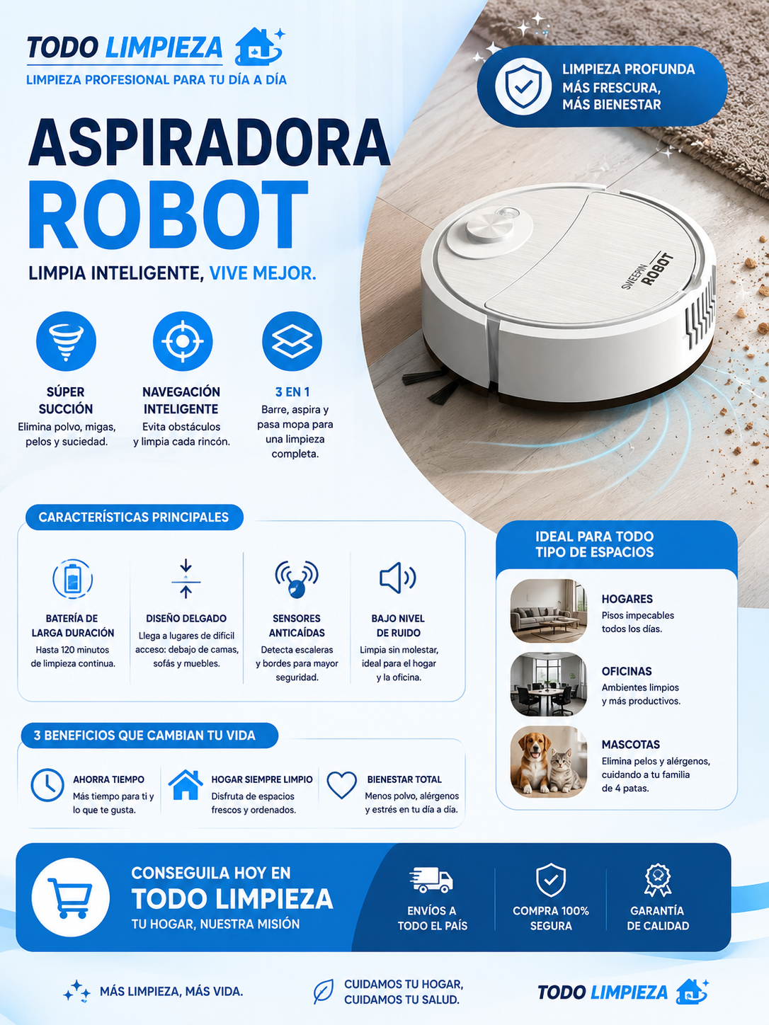 Aspiradora Robot Inteligente