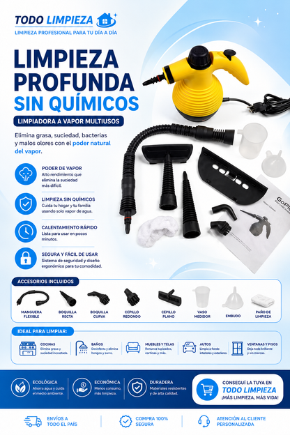 Maquina Limpiadora a Vapor